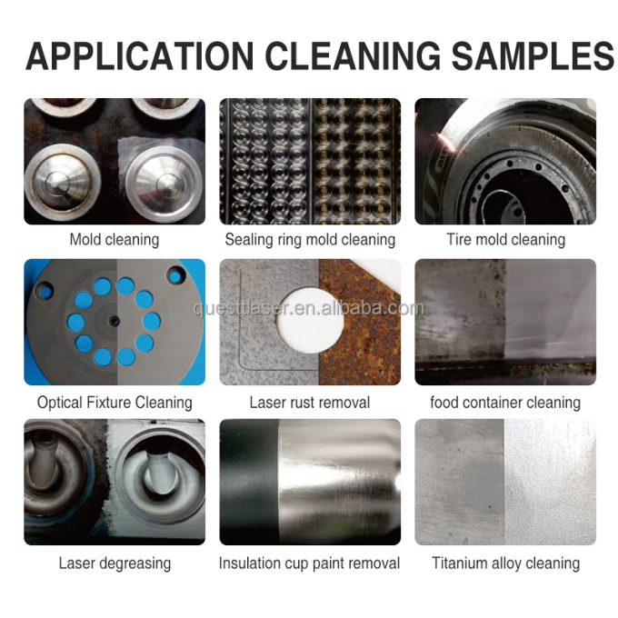 Μηχανή καθαρισμού βαλίτσας με λέιζερ ινών με παλμό 200w 300w 10