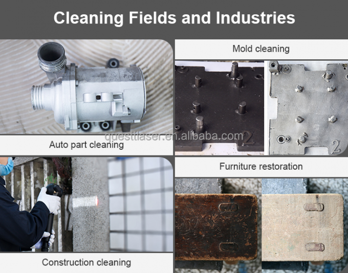 Μηχανή καθαρισμού βαλίτσας με λέιζερ ινών με παλμό 200w 300w 9