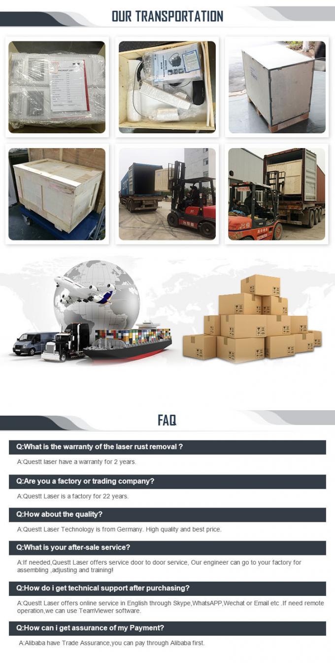 Μηχανή καθαρισμού βαλίτσας με λέιζερ ινών με παλμό 200w 300w 14